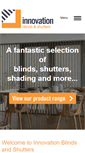 Mobile Screenshot of innovationblinds.co.uk